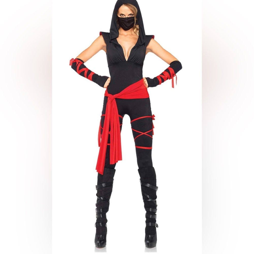 Women's 4 Pc Deadly Ninja 🥷 Costume